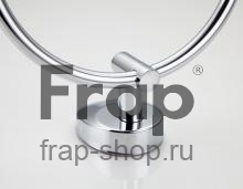 Настенный полотенцедержатель кольцо Frap F1604 хром фото 3