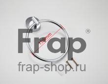 Настенный полотенцедержатель кольцо Frap F1604 хром фото 5