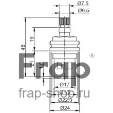 Кран-букса Frap F52-12