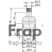 Кран-букса Frap F52-13
