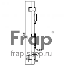Душевой гарнитур Frap F8016