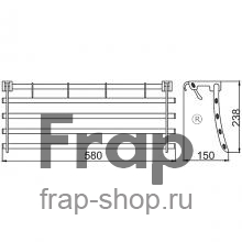 Полка для полотенец Frap F806 Хром