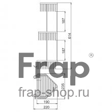 Полка-решетка Frap F351-2