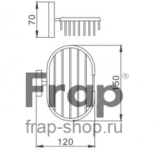 Мыльница Frap F1902-2 Хром