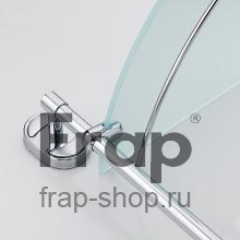 Полочка для ванной Frap F1907-2 Хром/Стекло