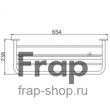 Полка для полотенец Frap F804 Хром