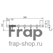 Крючок Frap F1815-5