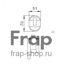 Крючок Frap F1905-1 Хром