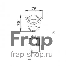 Крючок Frap F1905-2 Хром
