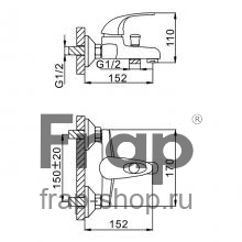 Смеситель для ванны Frap F3002-B