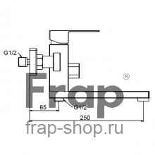 Смеситель для ванны Frap F32802-6