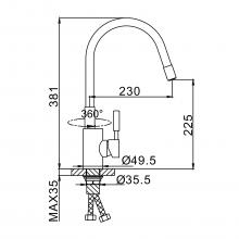 Смеситель для кухни Frap F4053