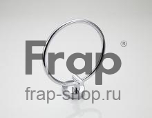Настенный полотенцедержатель кольцо Frap F1604 хром фото 2