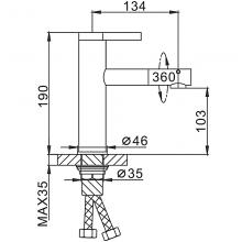 Смеситель для раковины Frap F1052-14