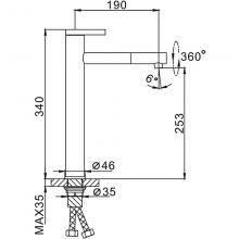 Смеситель для раковины Frap F1052-15