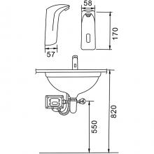 Смеситель для раковины Frap F511-1