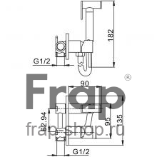 Смеситель с гигиеническим душем Frap F7505
