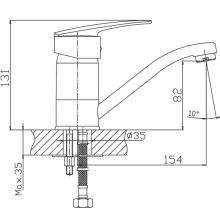 Смеситель для кухни Haiba HB4506-2