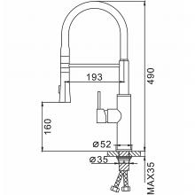 Смеситель для кухни Frap F4452-8