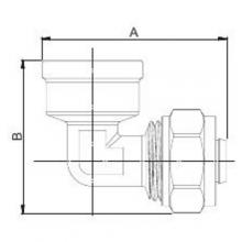 Фитинги Frap FR1606 L16*1/2F