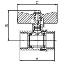 Кран Frap FR211 1/2F/F