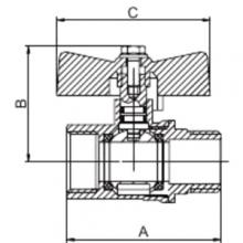 Кран Frap FR212 1/2M/F