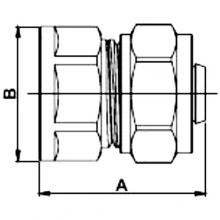 Фитинги Frap FR2612 S26*1