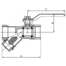 Кран Frap FR221 1/2F/F