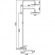 Душевая стойка Frap F24801