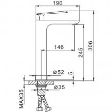 Смеситель для раковины Frap F1052-55