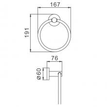 Кольцевой полотенцедержатель Frap F30204