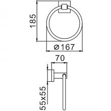 Кольцевой полотенцедержатель Frap F30304