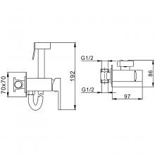 Смеситель с гигиеническим душем Frap F7506-6