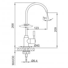 Смеситель для кухни Frap F1052-10