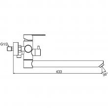 Смеситель для ванны Frap F22801-6