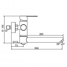 Смеситель для ванны Frap F32801-6