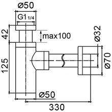 Сифон Frap F82