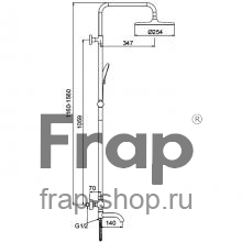 Душевая стойка Frap F24006-6