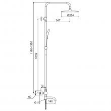 Душевая стойка Frap F24006-6