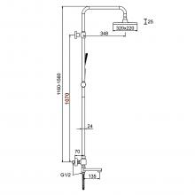 Душевая стойка Frap F24007-6
