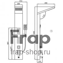 Душевая панель Frap F24005-5