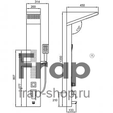Душевая панель Frap F24005-6