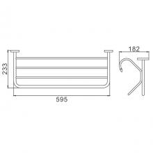 Полка для полотенец Frap F1924 Хром