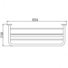 Полка для полотенец Frap F804 Хром