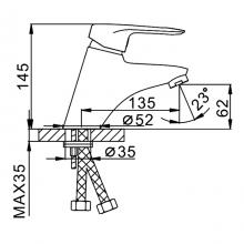 Смеситель для раковины Frap F1007