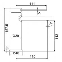 Смеситель для раковины Frap F1067-6