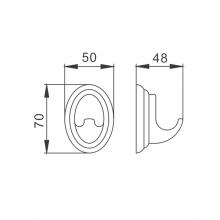 Крючок Frap F1505-1 Хром