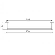 Прямой полотенцедержатель Frap F3309