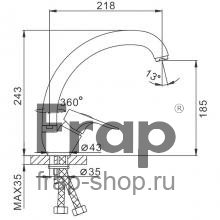 Смеситель для кухни Frap F4137-B