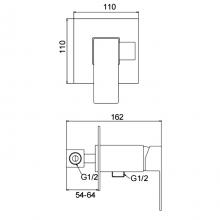 Смеситель с гигиеническим душем Frap F72802-6